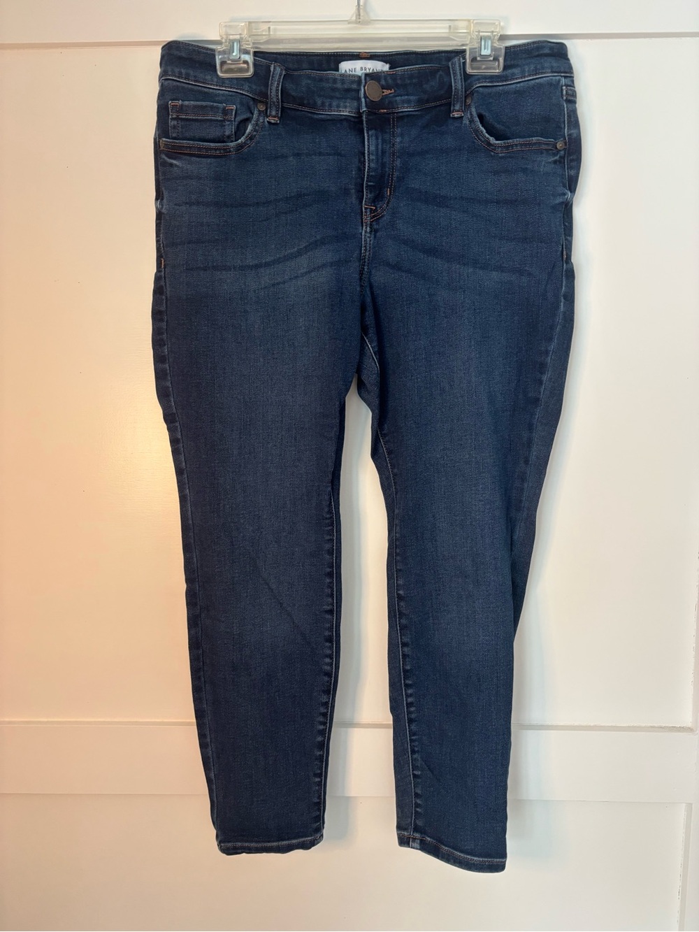 Lane Bryant Dark Blue Mid-Rise Skinny Jeans size 16 petite in great condition